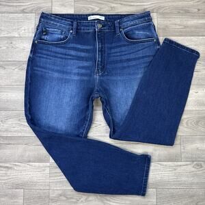 KanCan Curvy High Rise Skinny Denim Jeans Dark Wash sz 32